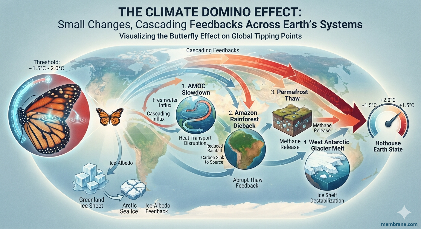 Butterfly Effect and Domino Effect