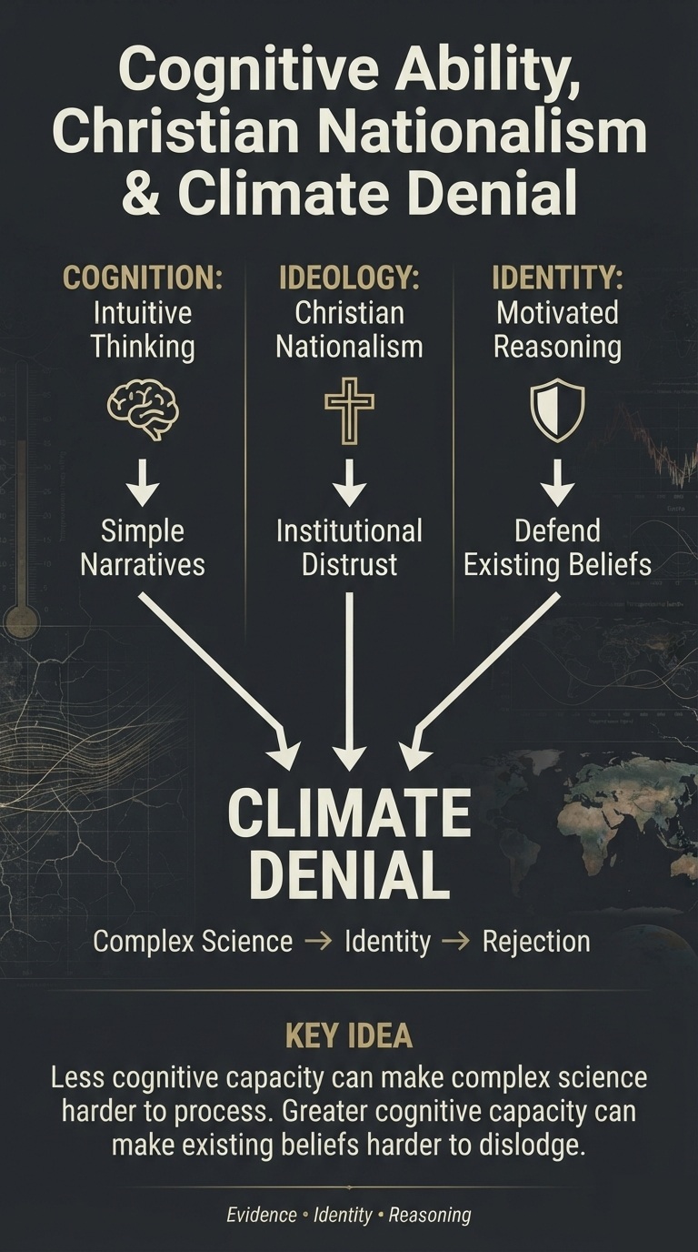 Cognitive Ability, Christian Nationalism, and Climate Change Denial